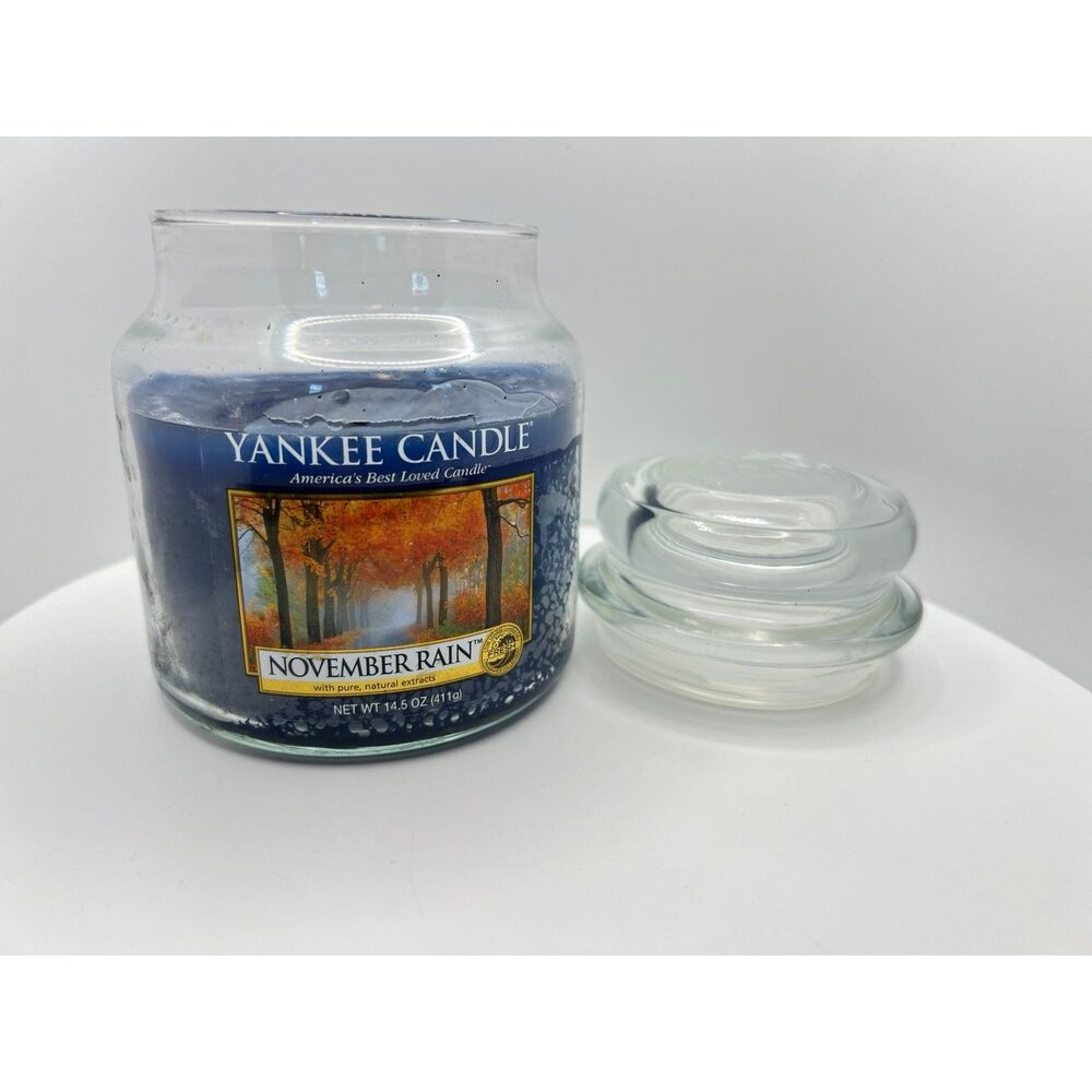 November Rain ~ Yankee Candle ~ Pre -Owned ~ Discontinued Scent